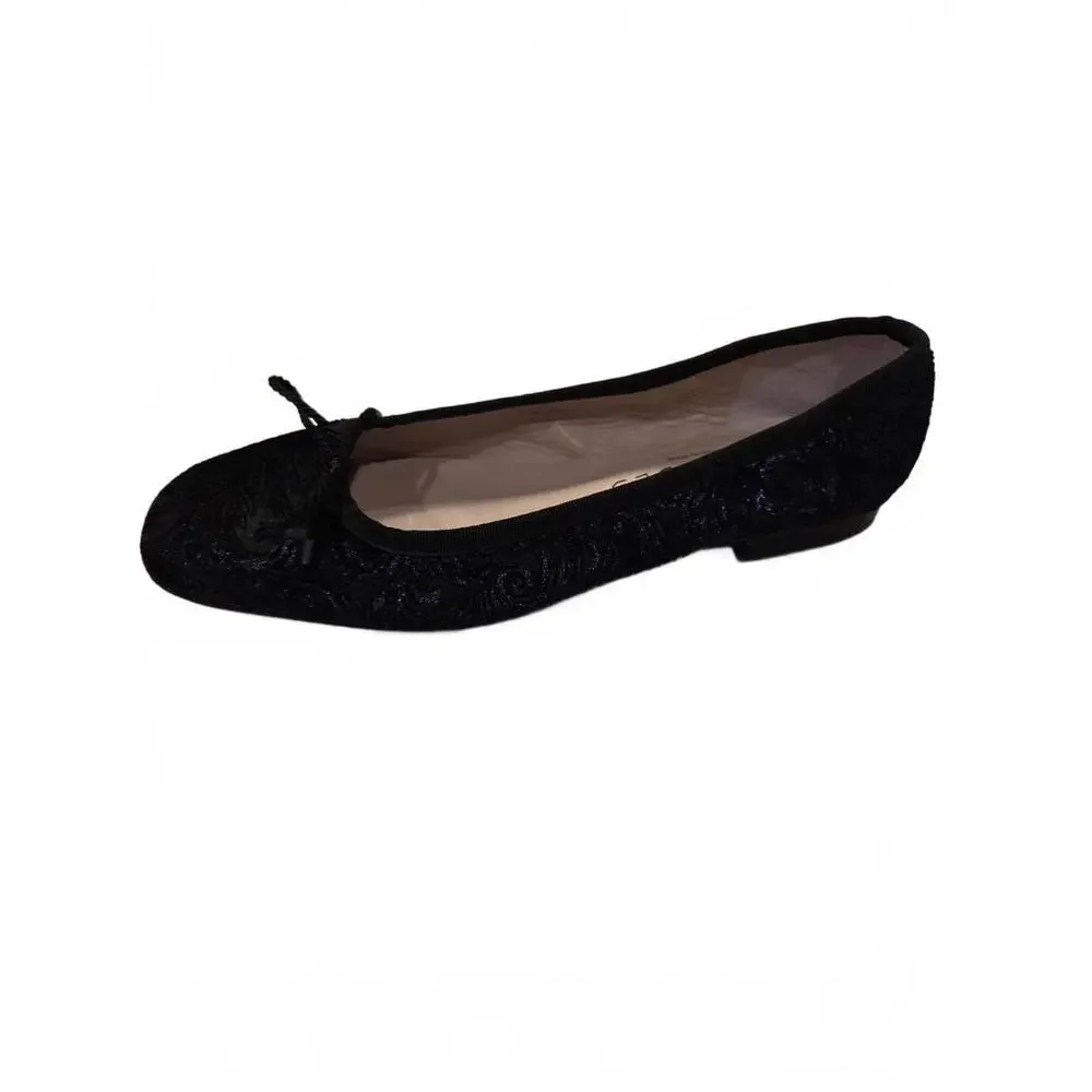 Paul Mayer Luxe Ballet Flat -‎ Velvet Purple Paisley - Size 7 NIB (New)